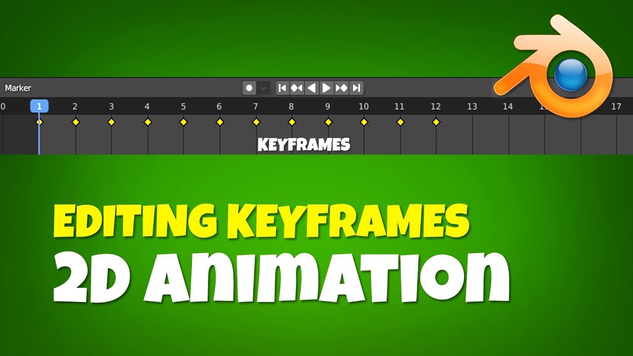 Как редактировать анимацию, редактируя ключевые кадры. Учебник по Blender Grease Pencil