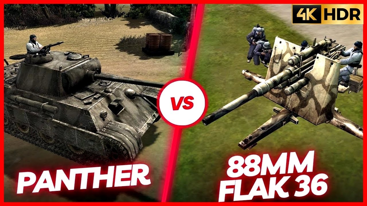 Panther VS 88mm Flak 36 | Company of Heroes