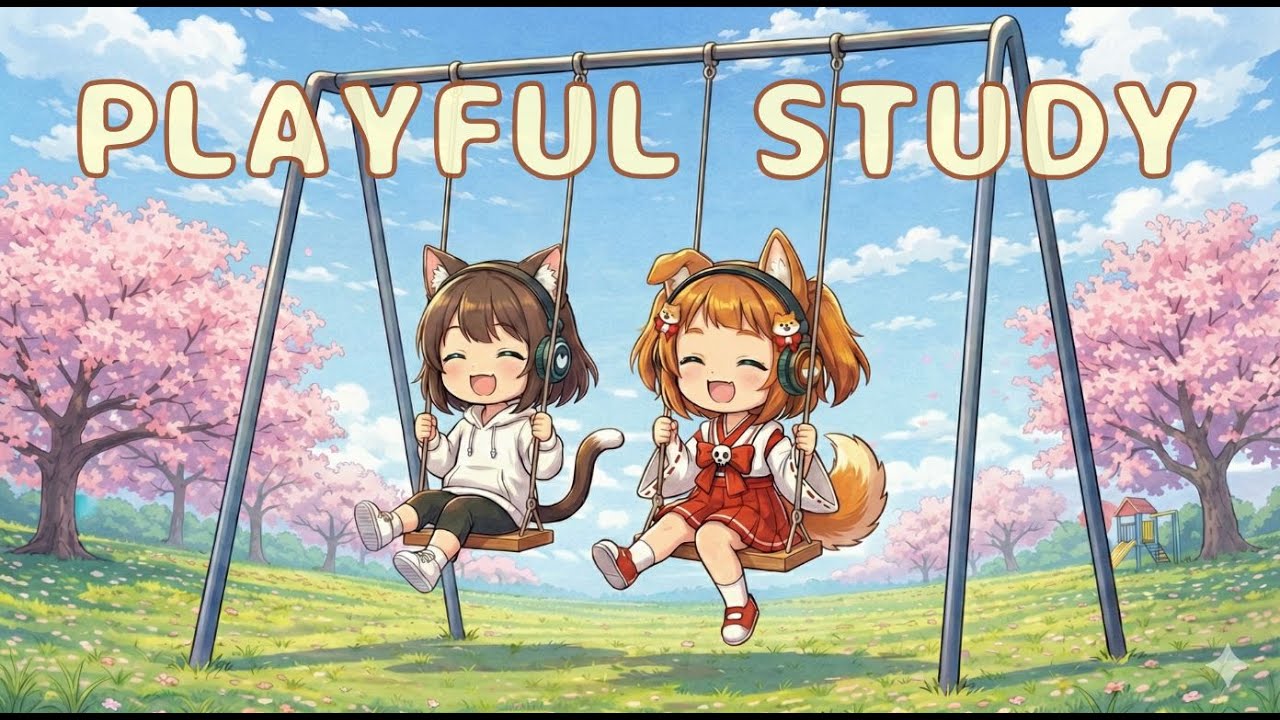 [Nekomi's Daily Life Vol.4] Afternoon Focus Lofi 🌸 Playful Beats [Kemomimi Lofi Fluffies]