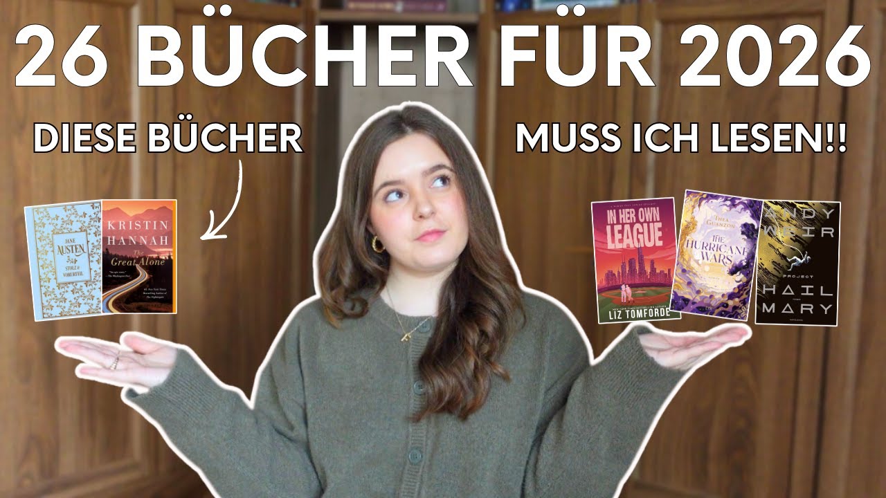 Diese 26 Bücher möchte ich in 2026 lesen!! 🤓 VLOGMAS #9