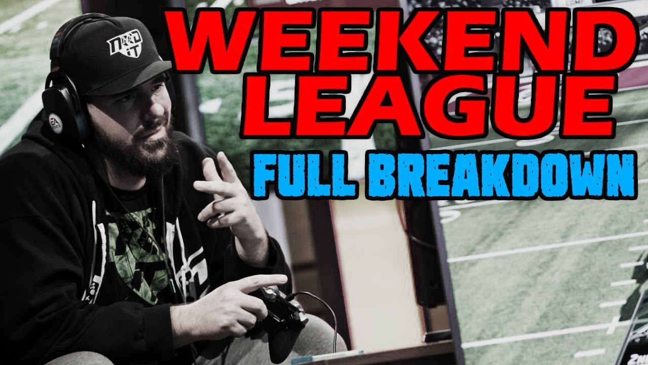 Madden 19 - WEEKEND LEAGUE - PRO GAMEPLAY - FULL BREAKDOWN