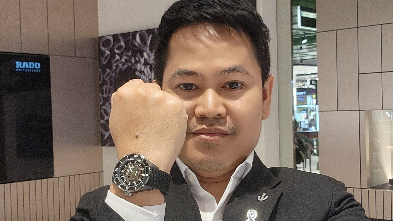 #New #RADO Captain Cook High-Tech Ceranic Skeleton สาย Rubber #crntrak megabangna