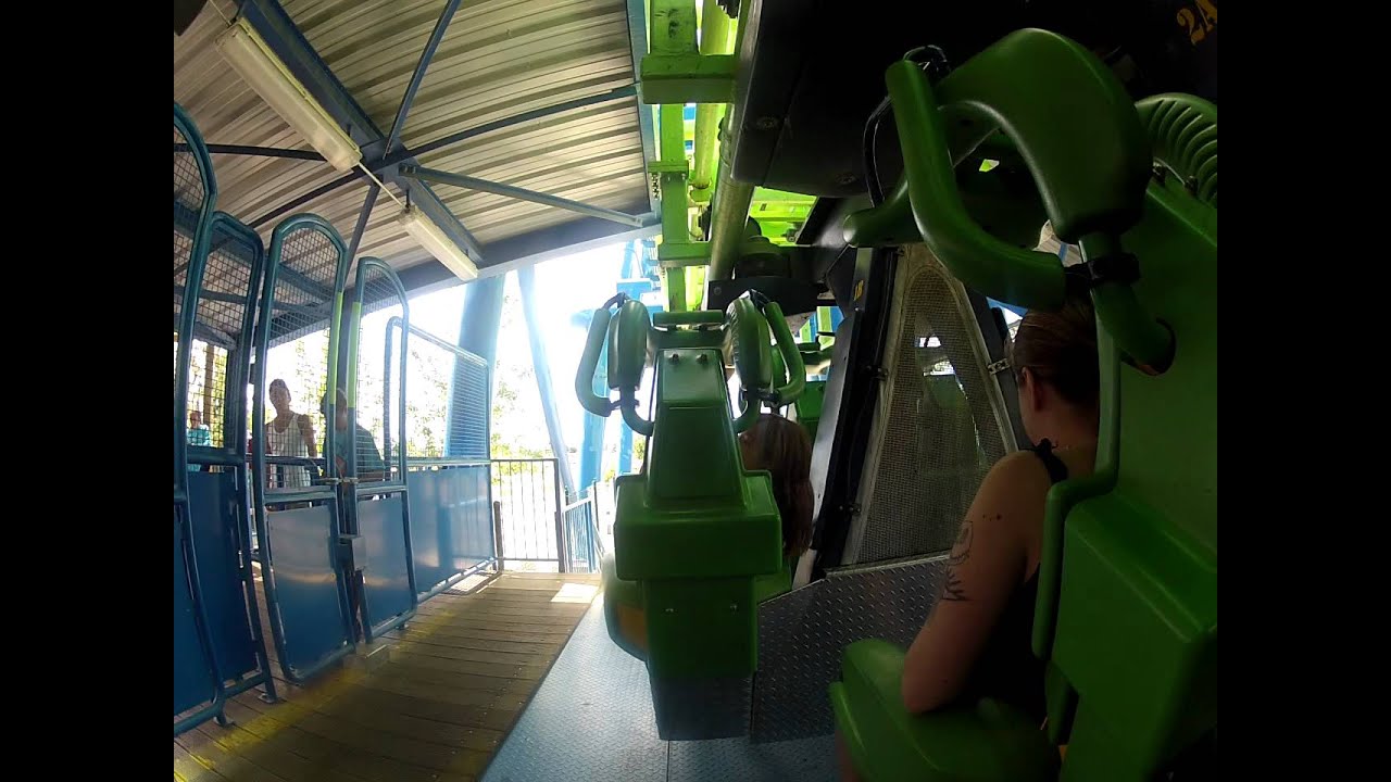 My very first rollercoaster ride ever so we went on the aftershock at silverwood!