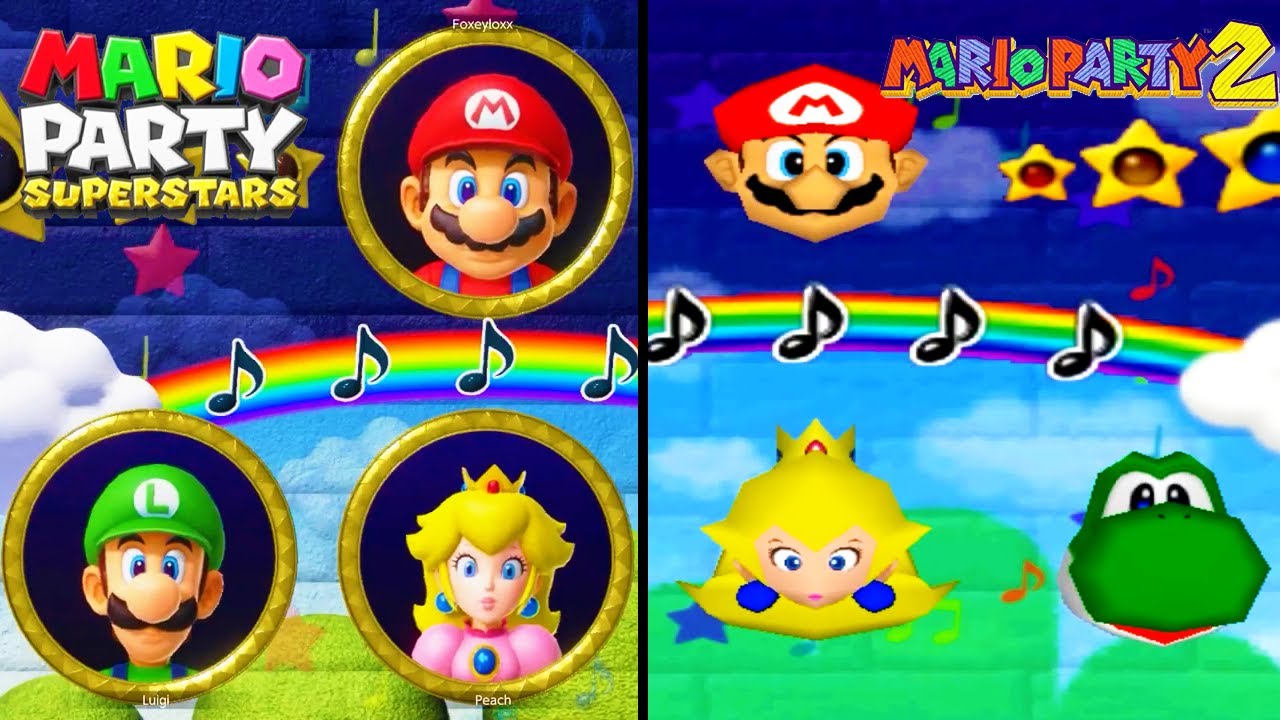 Comparison of Look Away in Mario Party (1999-2021)