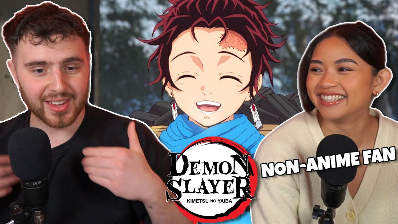 GIRLFRIEND REACTS TO DEMON SLAYER FOR THE FIRST TIME! - Demon Slayer 1x1 Cruelty REACTION!