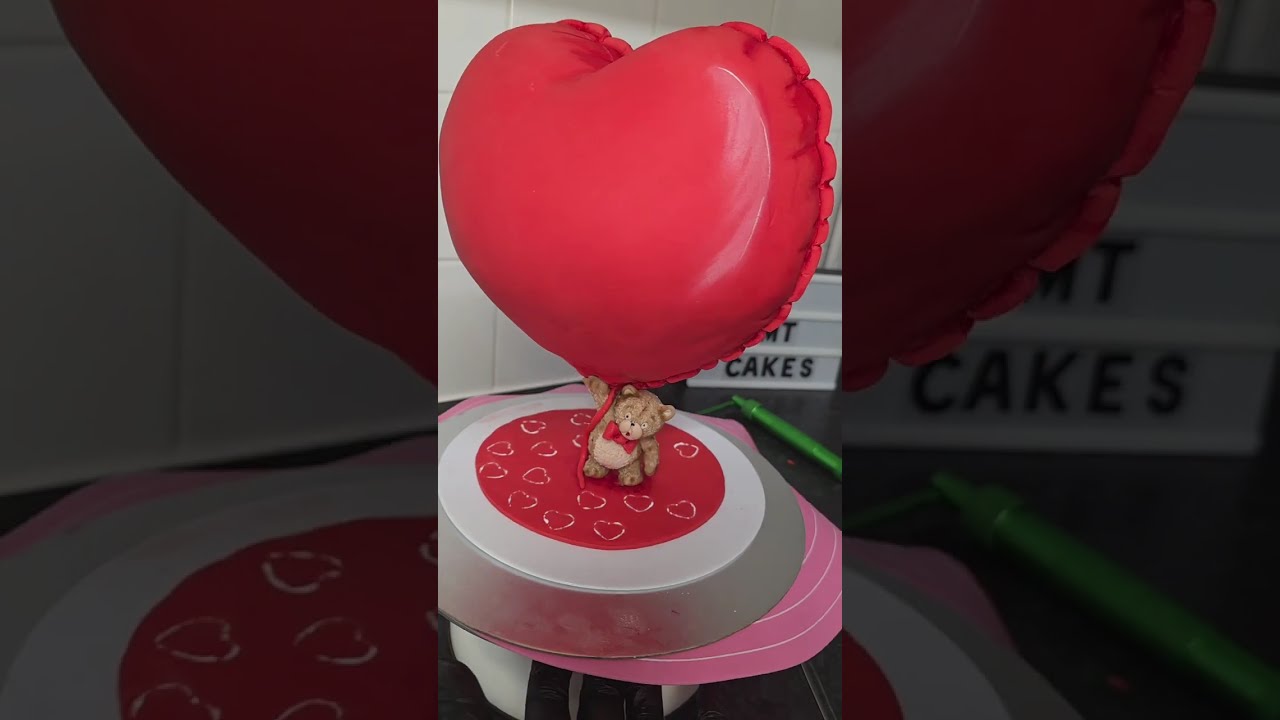 Heart Ballon Cake Part 3