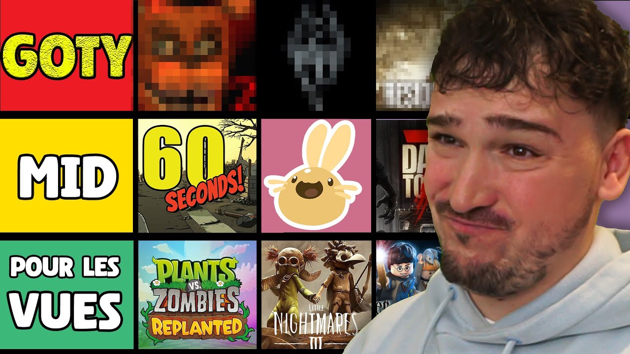 Nighting JUGE tous les jeux qu'il a fait en 2025 (TIER-LIST)