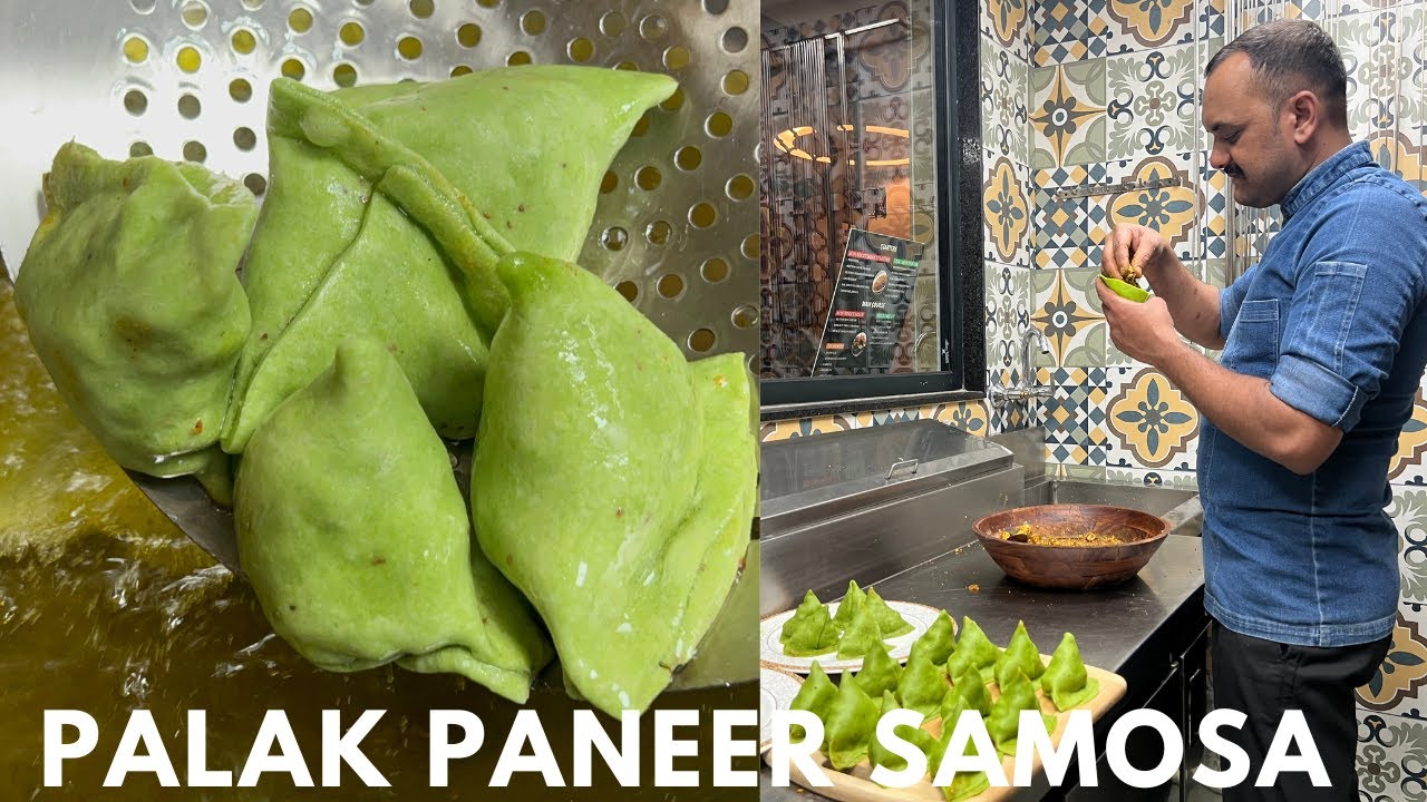 Palak Paneer Samosa Recipe | पालक पनीर समोसा रेसिपी | Paneer Samosa Recipe | Palak Samosa Recipe