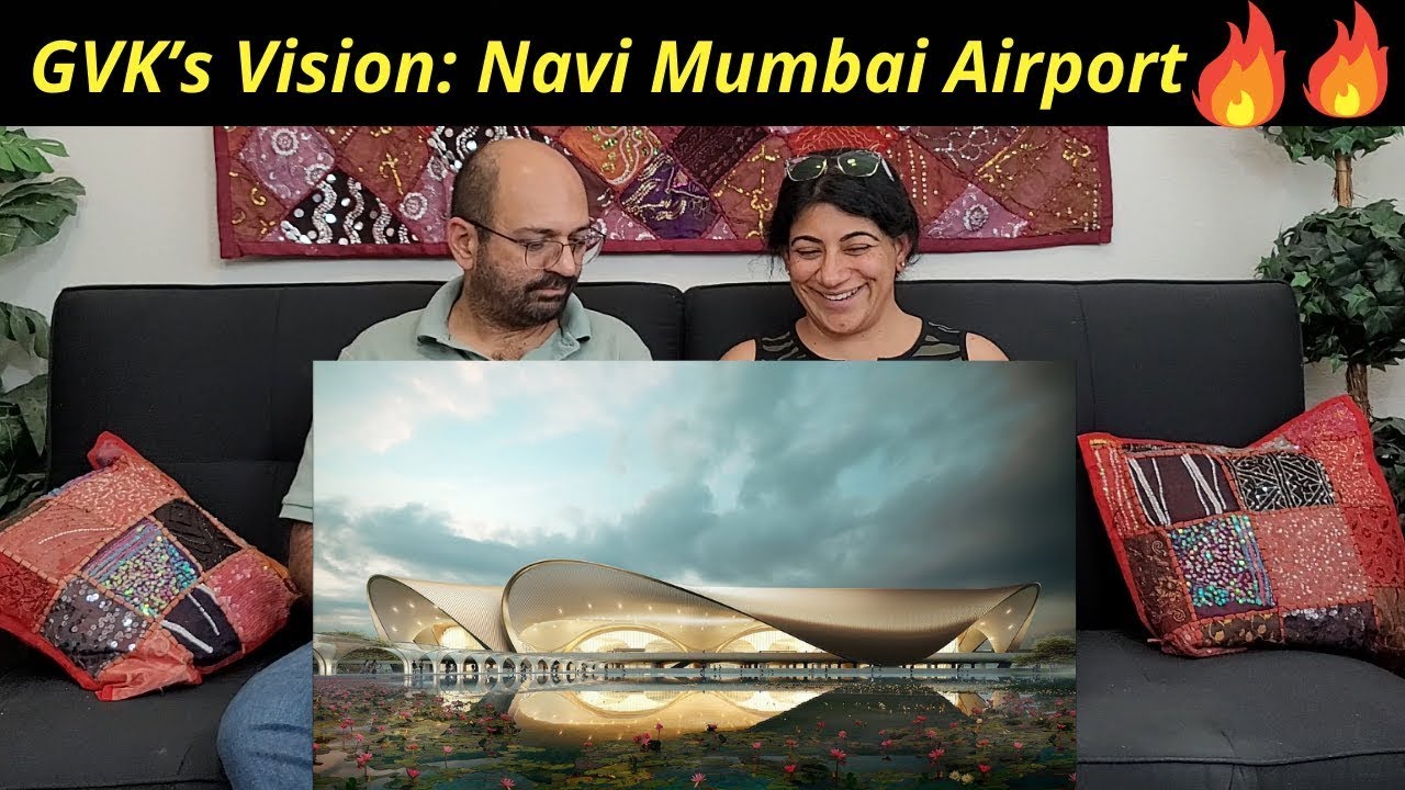GVK’s vision of the Navi Mumbai Airport (English video) | Indian American Reaction !!