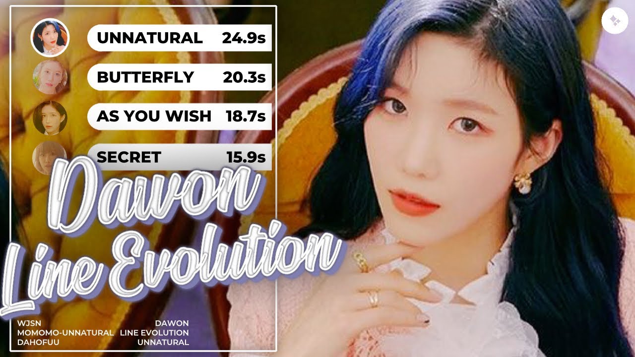 WJSN (Cosmic Girls 우주소녀) - DAWON • Line Evolution (Until Unnatural; March 31)