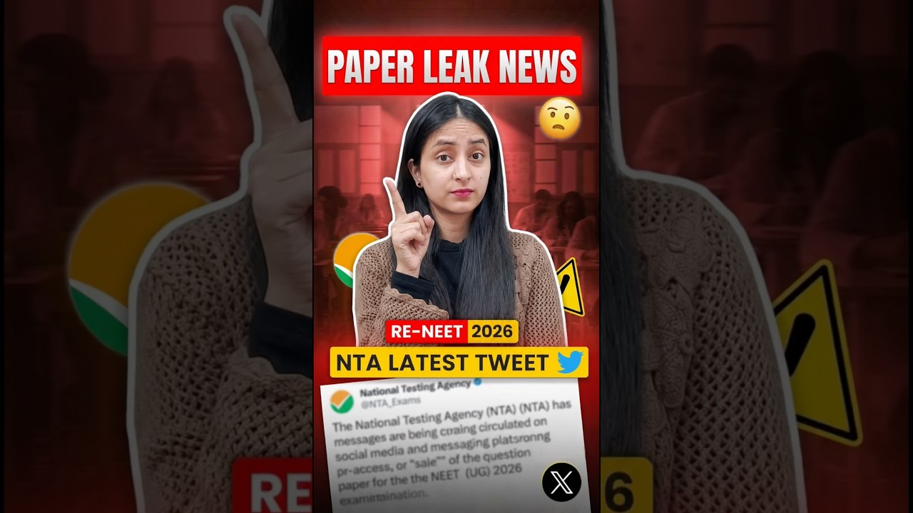 🚨Big Update by NTA on RE-NEET 2026 Paper Leak #neet2026 #reneet2026 #nta #paperleak #telegram #fyp