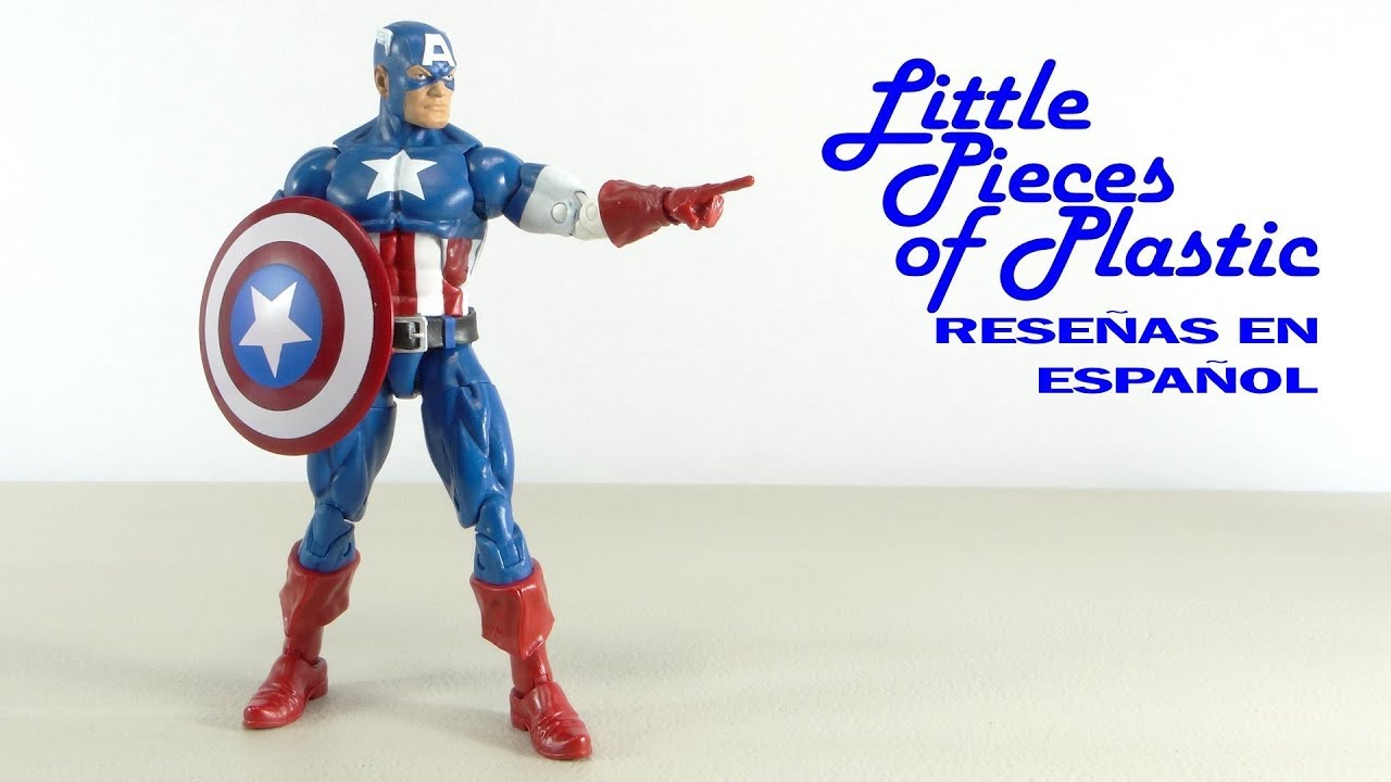 Classic Captain America Cap-Wolf Marvel Legends Red Skull BAF Revisión Reseña Little Pieces Plastic