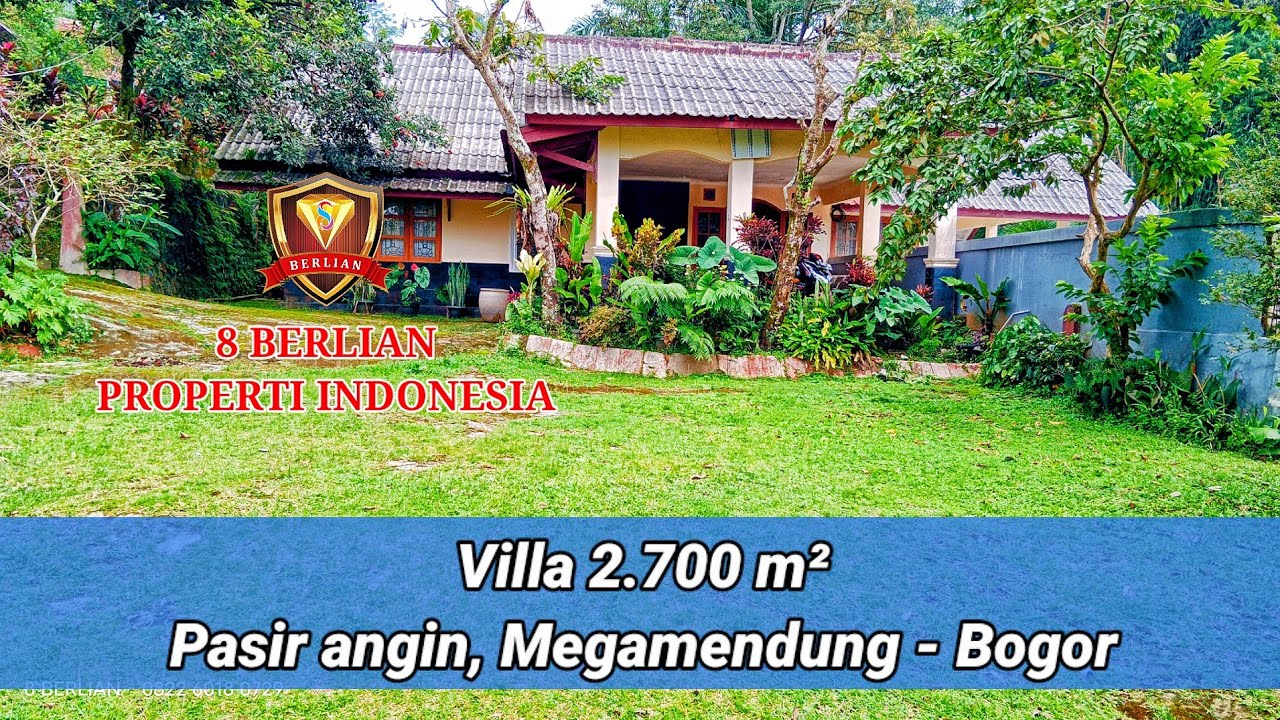 TURUN HARGA DRASTIS | VILLA LAMA dekat ke SUMMARECON dengan SUMBER AIR di Pasir angin Megamendung
