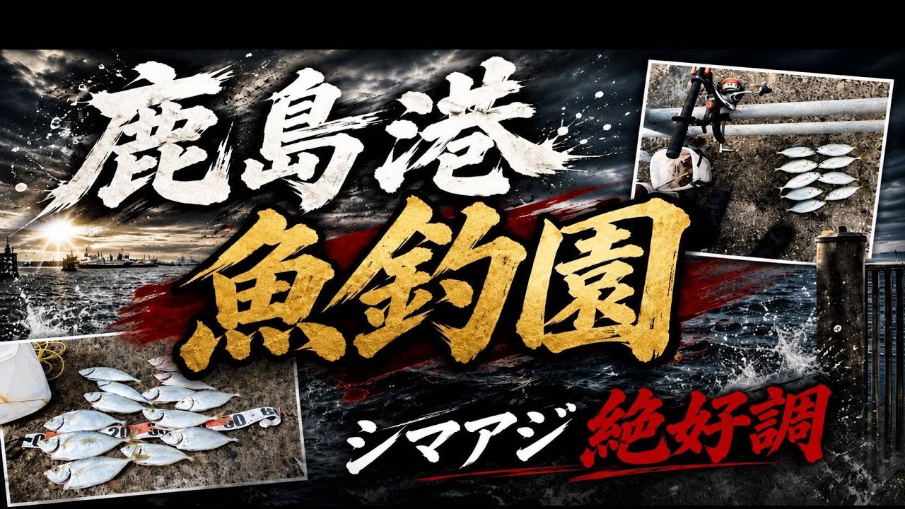 【鹿島港魚釣園】シマアジ襲来!!　鹿島の海はワンダーランド　