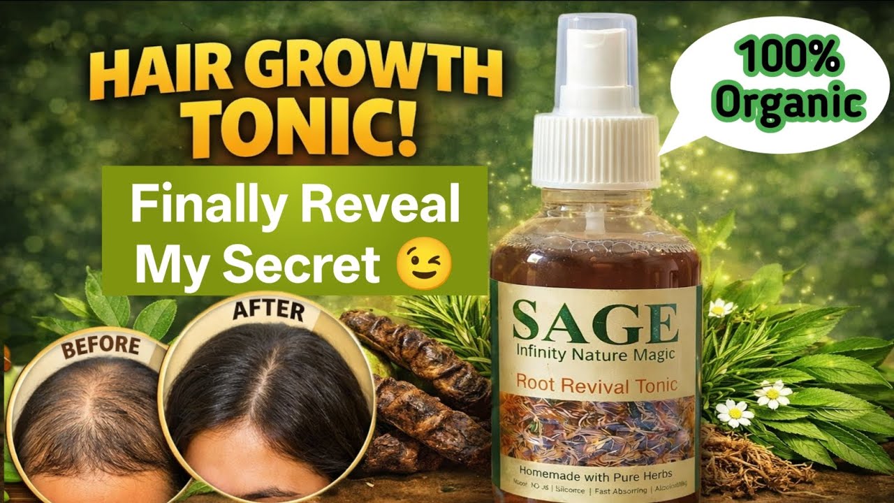 Pure herbal water 4 Faster hair growth at home |15 दिन में नए बाल उग आए 😱| Herbal Shampoo+Oil+Tonic 