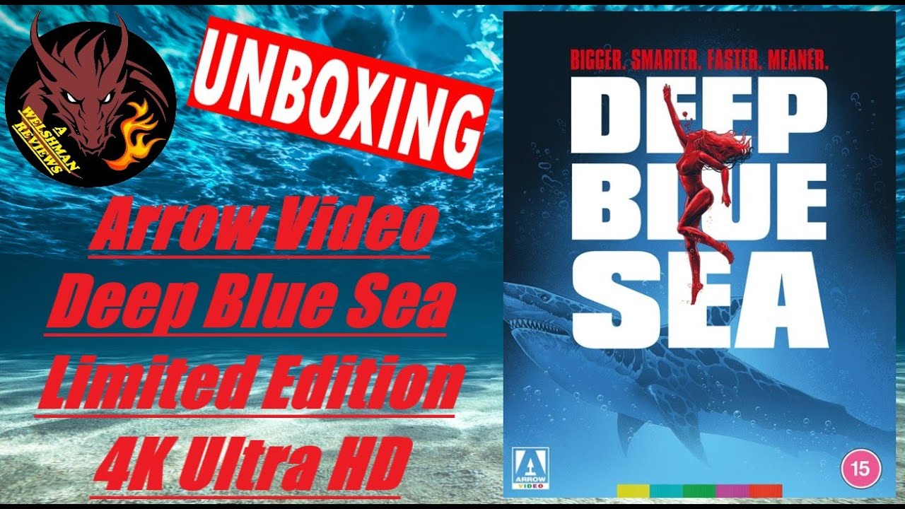 Arrow Video Deep Blue Sea Limited Edition 4K Ultra HD Collectors Set Unboxing
