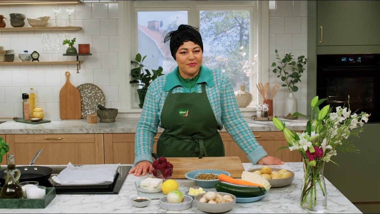 K&ouml;kets middag: Vegetarisk pytt med r&ouml;dbetskr&auml;m - K&ouml;ket