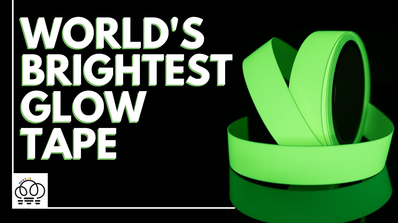 Testing the World's BRIGHTEST Glow-in-the-Dark Tape