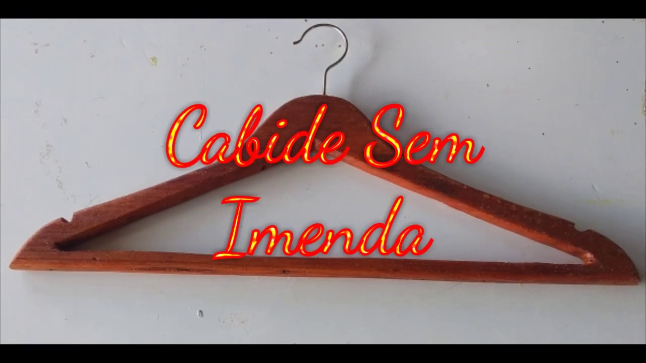 Como Fazer Um Cabide Sem Imenda.