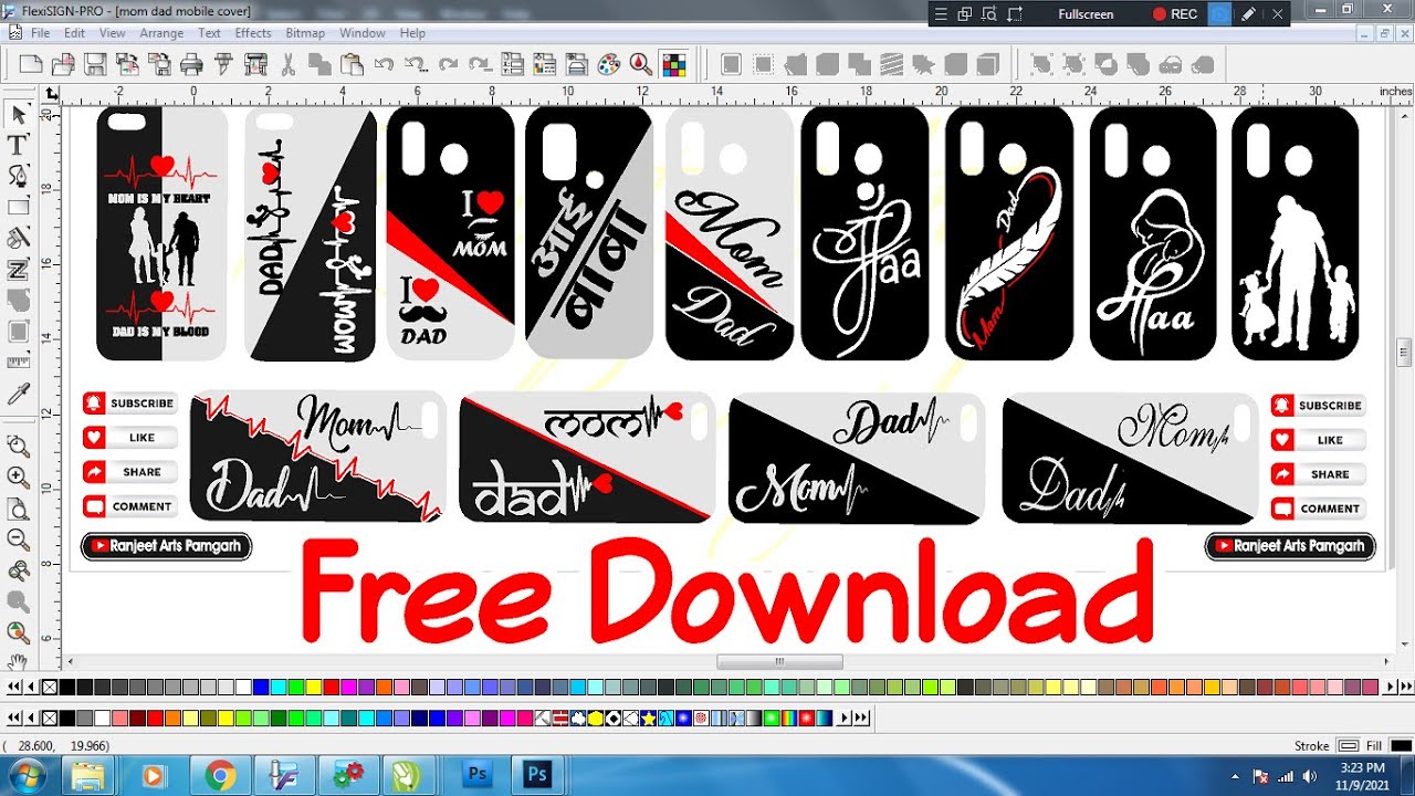 mom dad mobile cover stickers design free download ranjeet arts pamgarh