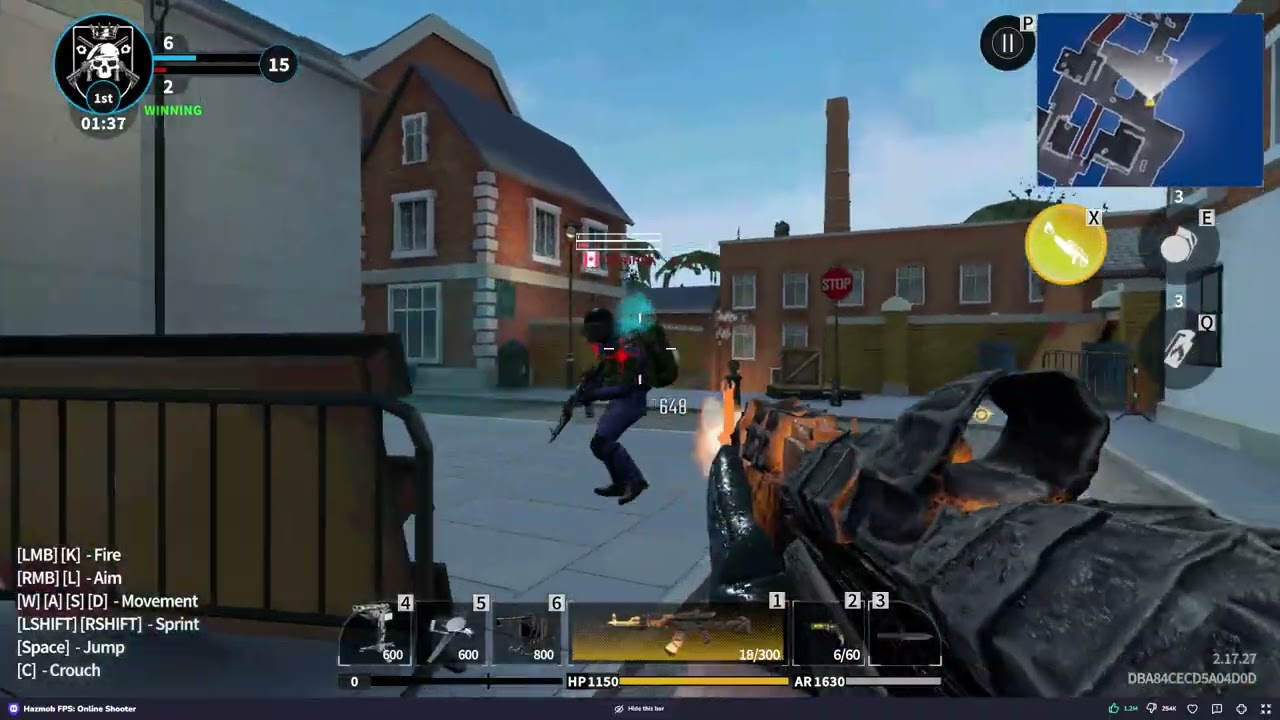 Hazmob FPS  Online Shooter Grim 1:1 match