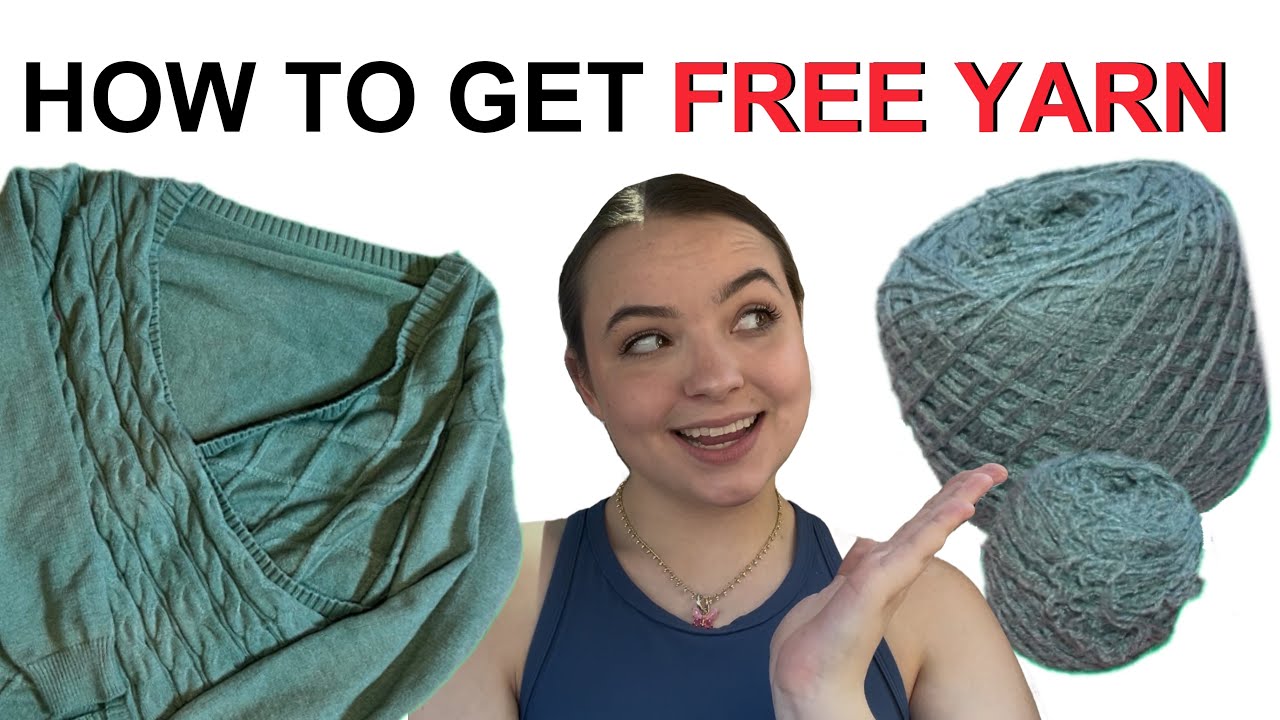 Recycle old sweaters into FREE YARN!  