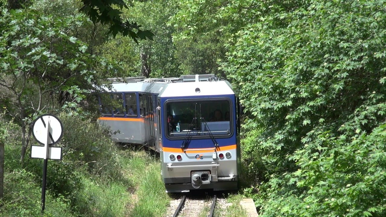 Rack Railway Diakopto Kalavrita, Trains in Vouraikos Gorge.(02/06/2013)