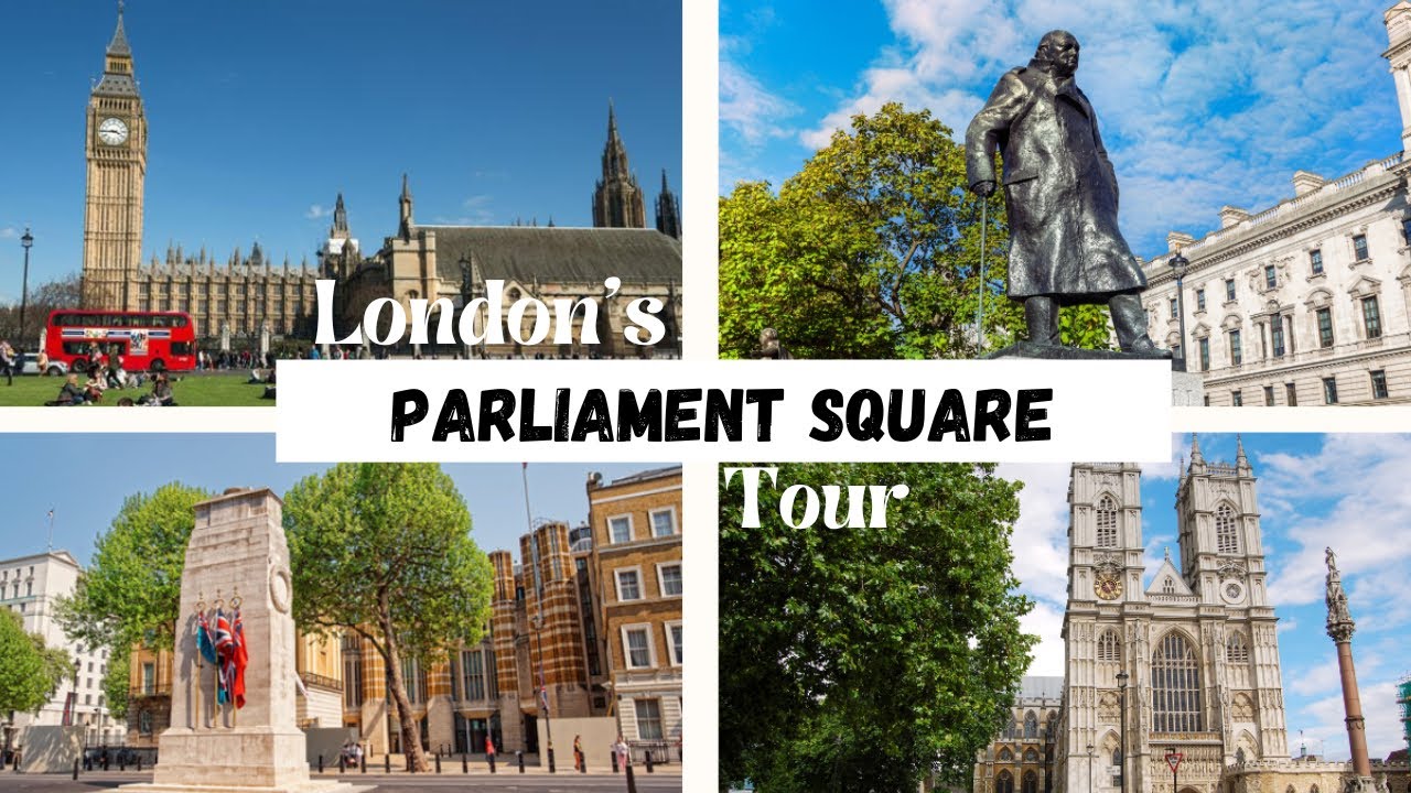 A tour of Parliament Square and Whitehall, London.