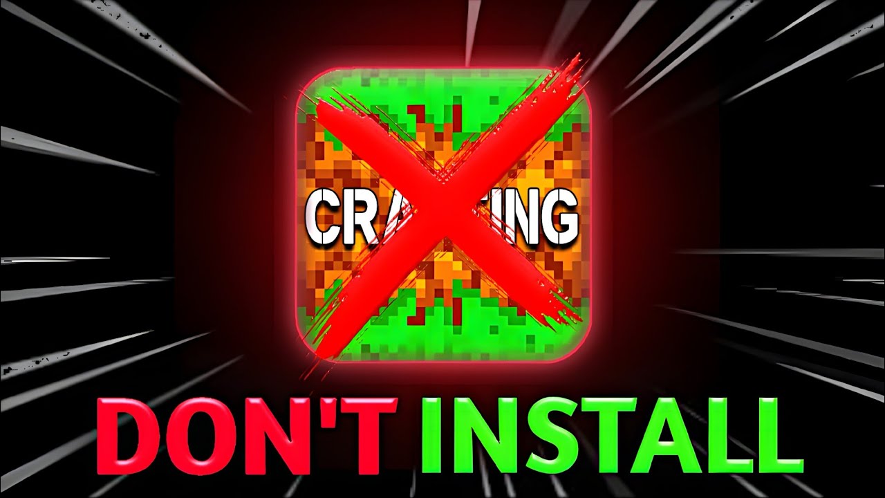 DON'T INSTALL ❌ CRAFTING AND BUILDING BEFORE WATCHING THIS VIDEO 😱