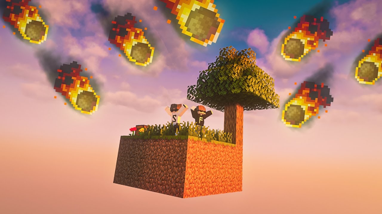 Minecraft Skyblock But Disaster Happens Every 2mins!