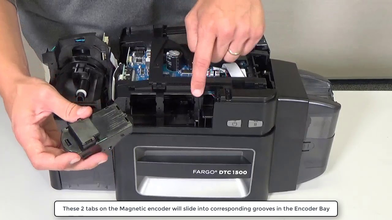 FARGO DTC1500 how to install the Magnetic Encoder