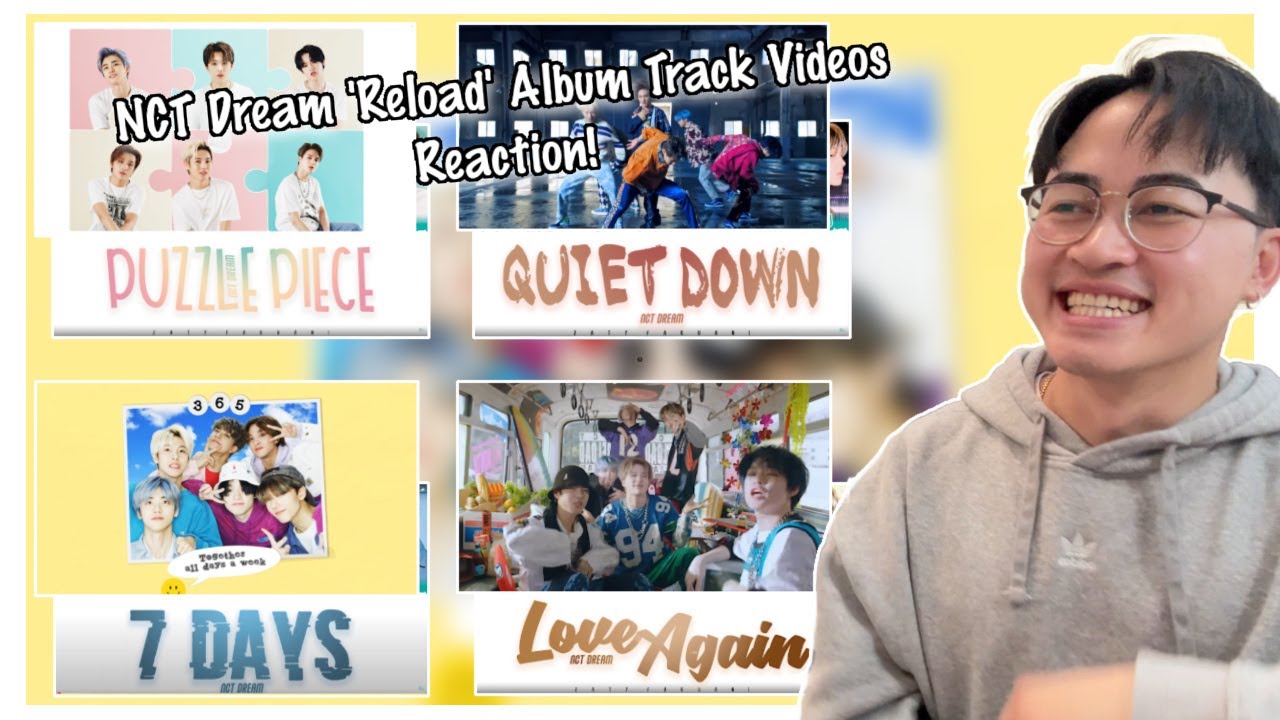 NCT Dream 'Puzzle Piece, 7 Days, Love Again & Quiet Down' Lyric + Track Video Reaction! | soo good!