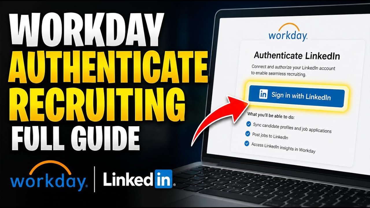Как аутентифицировать Workday для рекрутинговых аккаунтов, синхронизированных с LinkedIn &mdash; Полное...