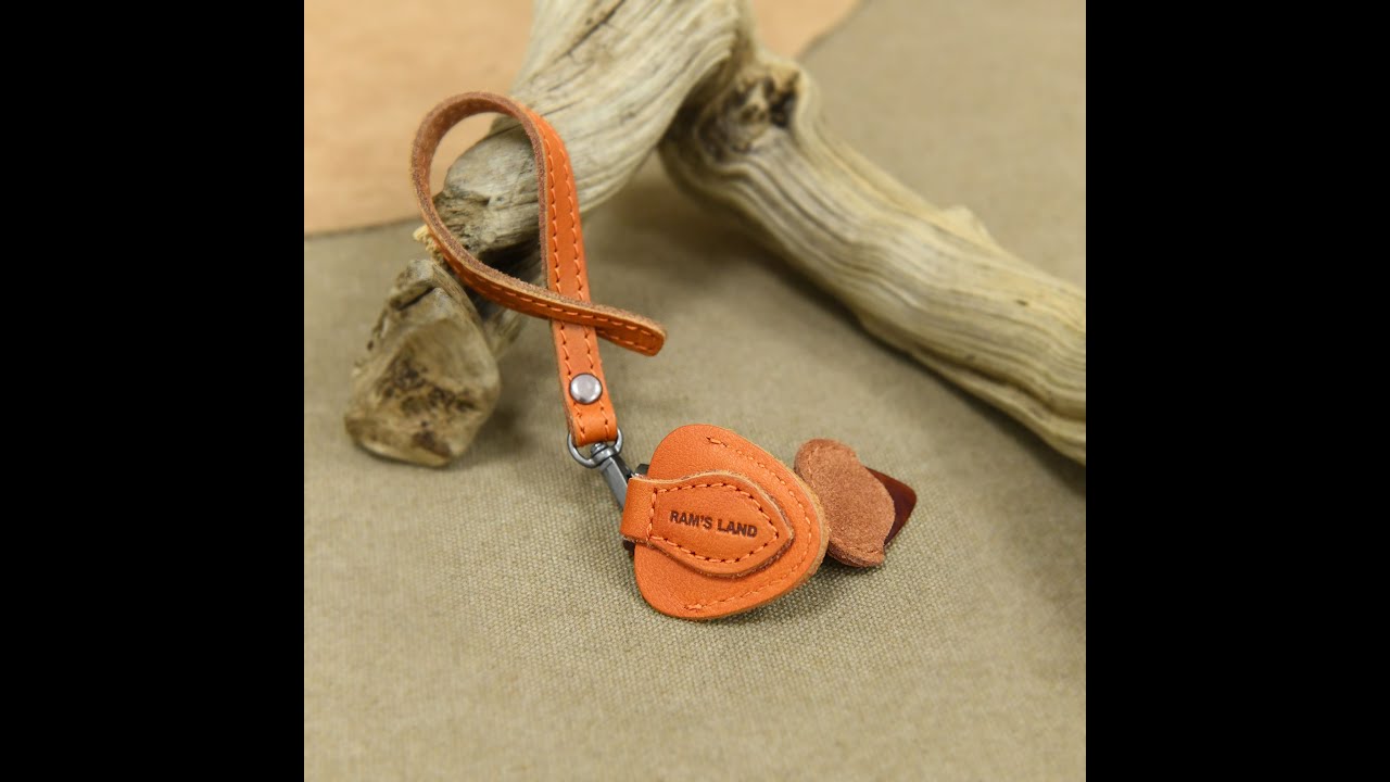 WAYNE'S DOG Leather Guitar Pick Holder Guitar Pick Pouch Keychain Plectrum Storage Cases #leather