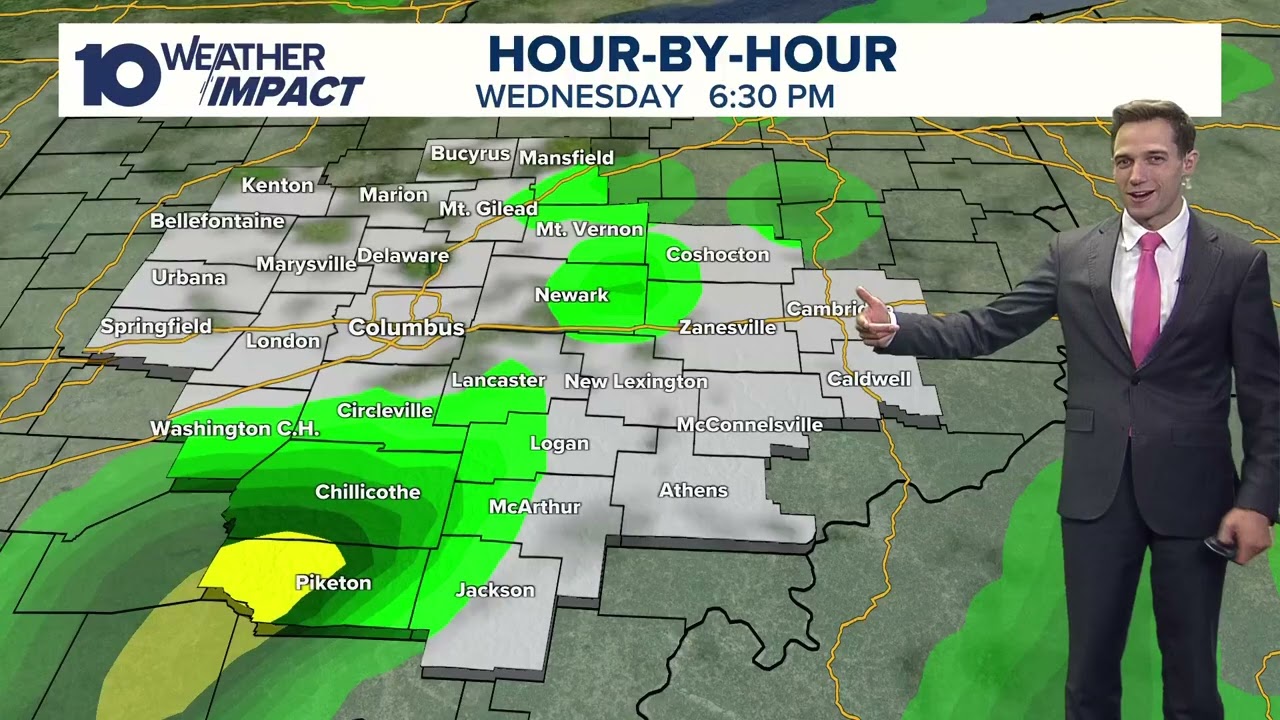 Columbus, Ohio morning forecast | Mostly cloudy with isolated showers