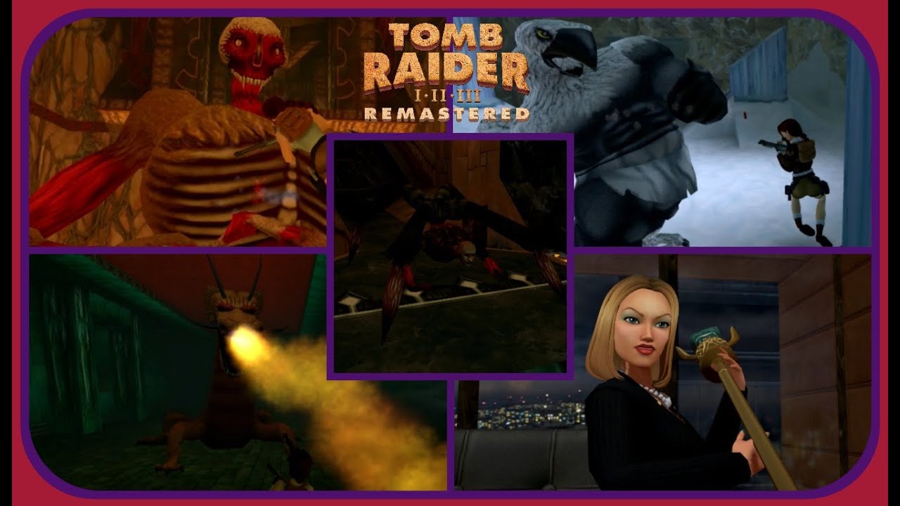 Tomb Raider I-III Remastered Trilogy: All Boss Encounters