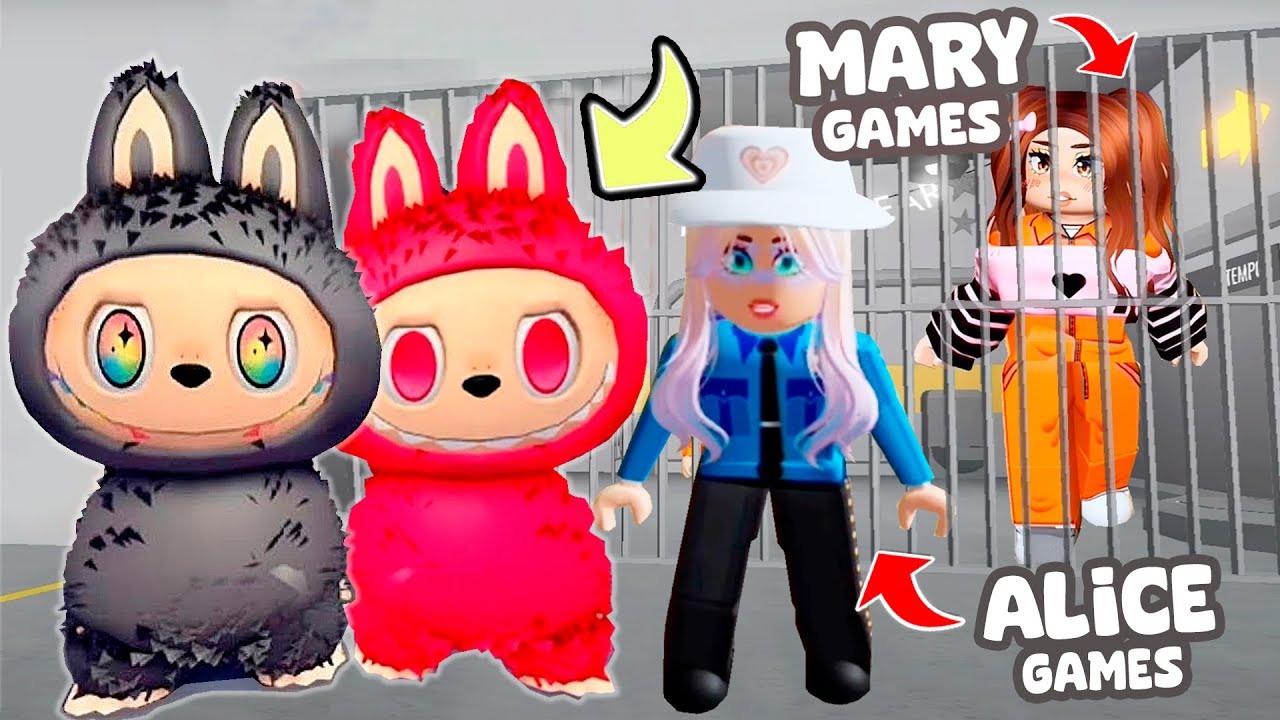 FUJA DA PRISÃO DO LABUBU | ALICE LIFE E MARY GAMES NO ROBLOX