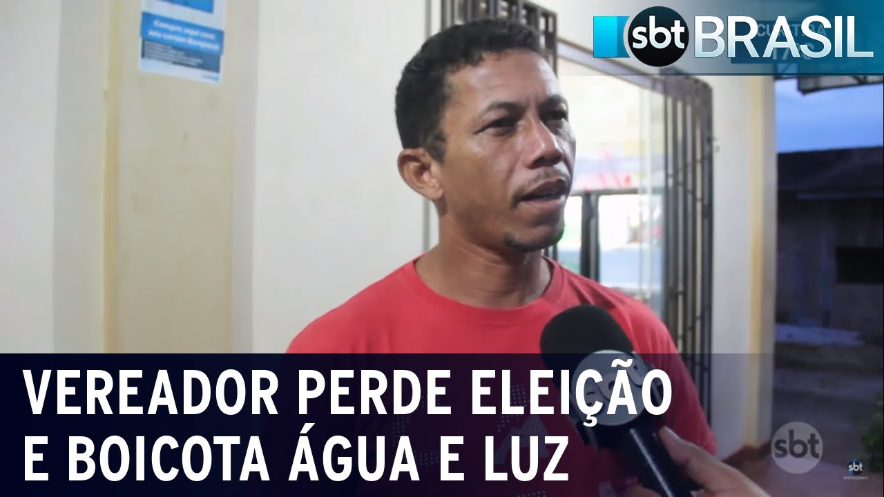 Vereador em cidade do Pará não é reeleito e corta água e luz da população | SBT Brasil (17/11/20)