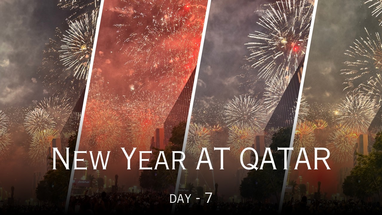 New Year’s Eve Fireworks at Lusail Boulevard 🎆✨ | Best New Year Celebration in Qatar 🇶🇦🥳 | QATAR
