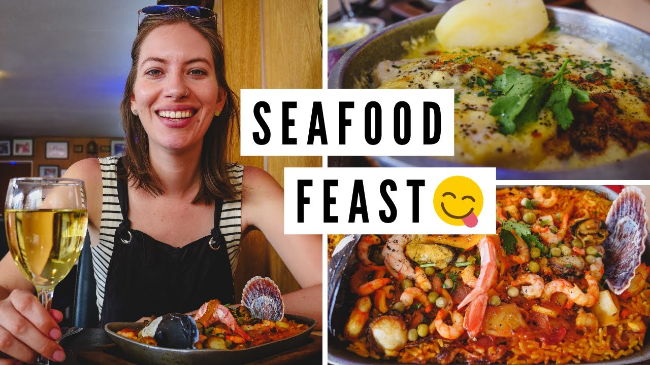 Mouth Watering ARGENTINE SEAFOOD Lunch! 🦐🇦🇷 Best Things to do visiting PUERTO MADRYN, Argentina 🏖️🚌