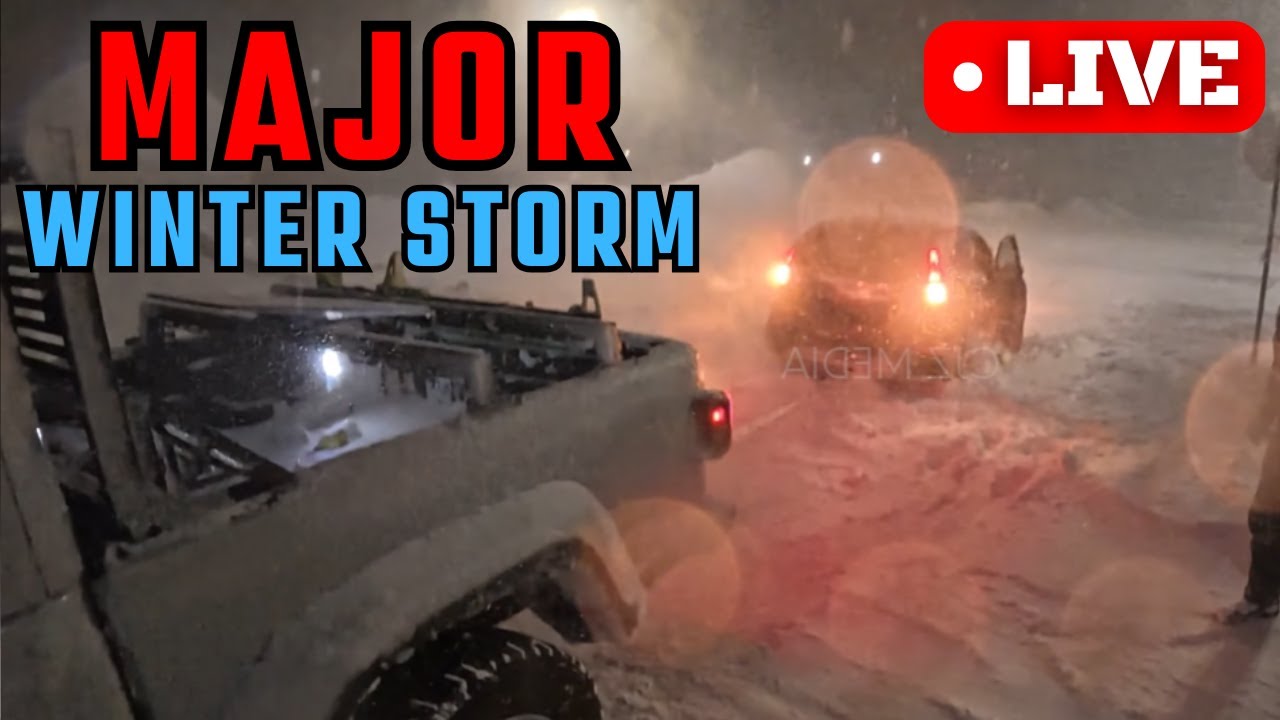 🔴MAJOR Southern US Winter Storm - LIVE Storm Chaser Part 1