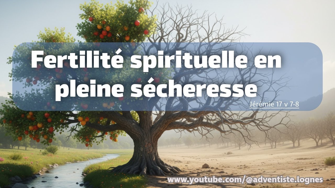 Fertilité spirituelle en pleine sécheresse - Sabbat 3 janvier 2026