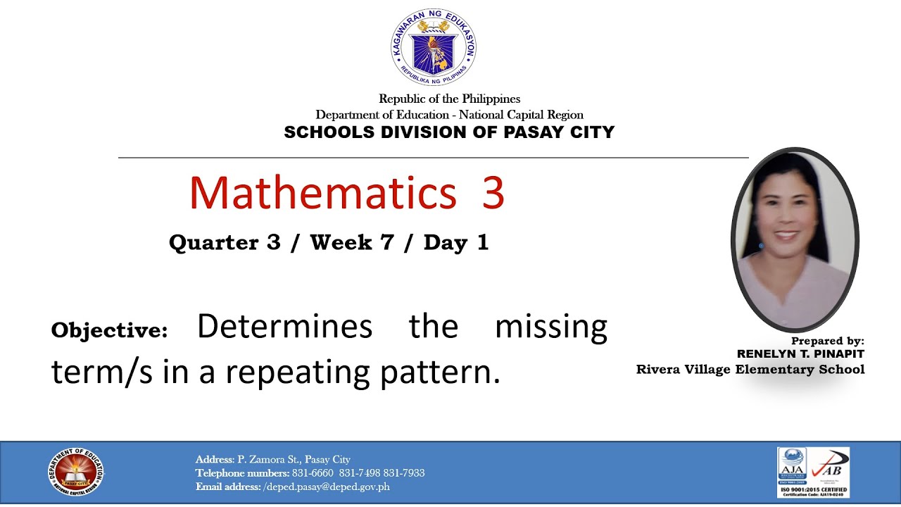 DepEd Pasay Math3 Q3-W7-D1