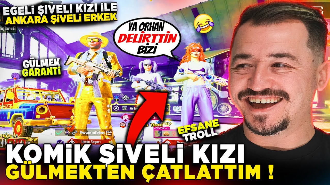KOMİK SİVELİ KIZI GÜLMEKTEN ÇATLATTIM 😂 - PUBG MOBİLE TROLL