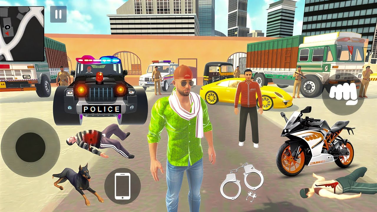 Franklin Police-Station Gya ? 🤔 Sinchan was Arrested ! 😭 Indian Theft Auto Simulator 
