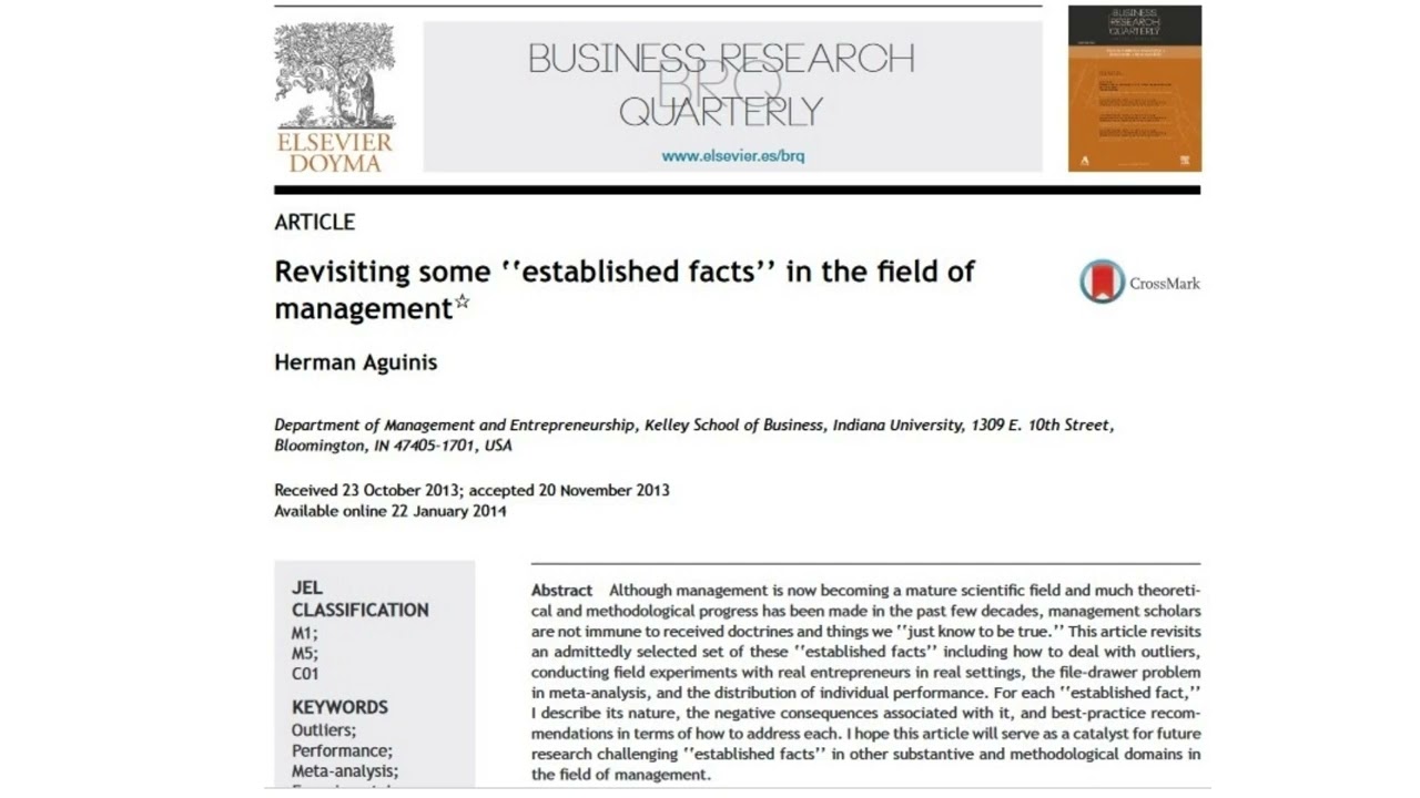 Challenging Myths in Management Research