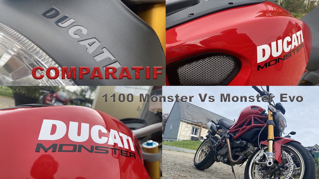 Comparo Monster 1100 Vs 1100 Evo