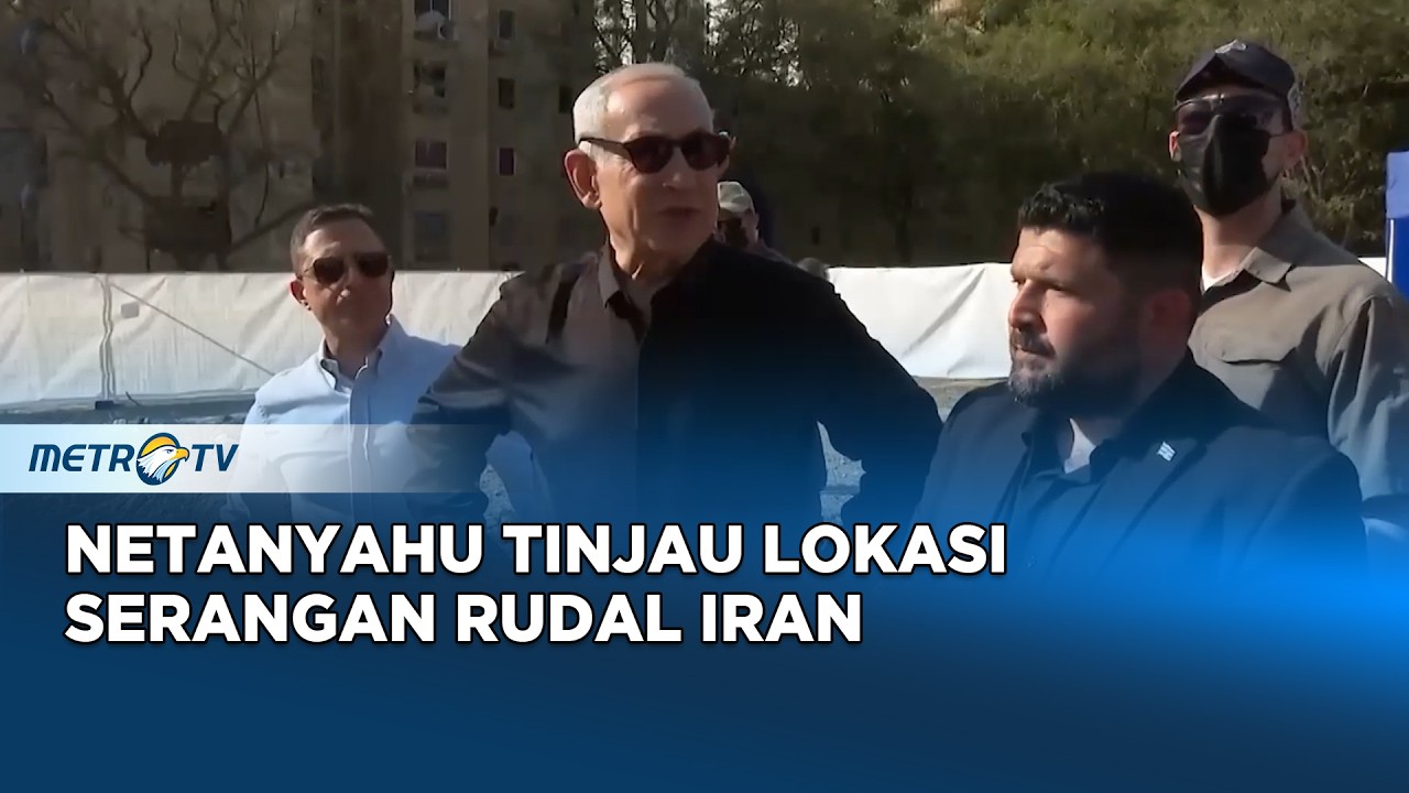 Netanyahu Tinjau Lokasi Serangan Rudal Iran di Kota Beersheba