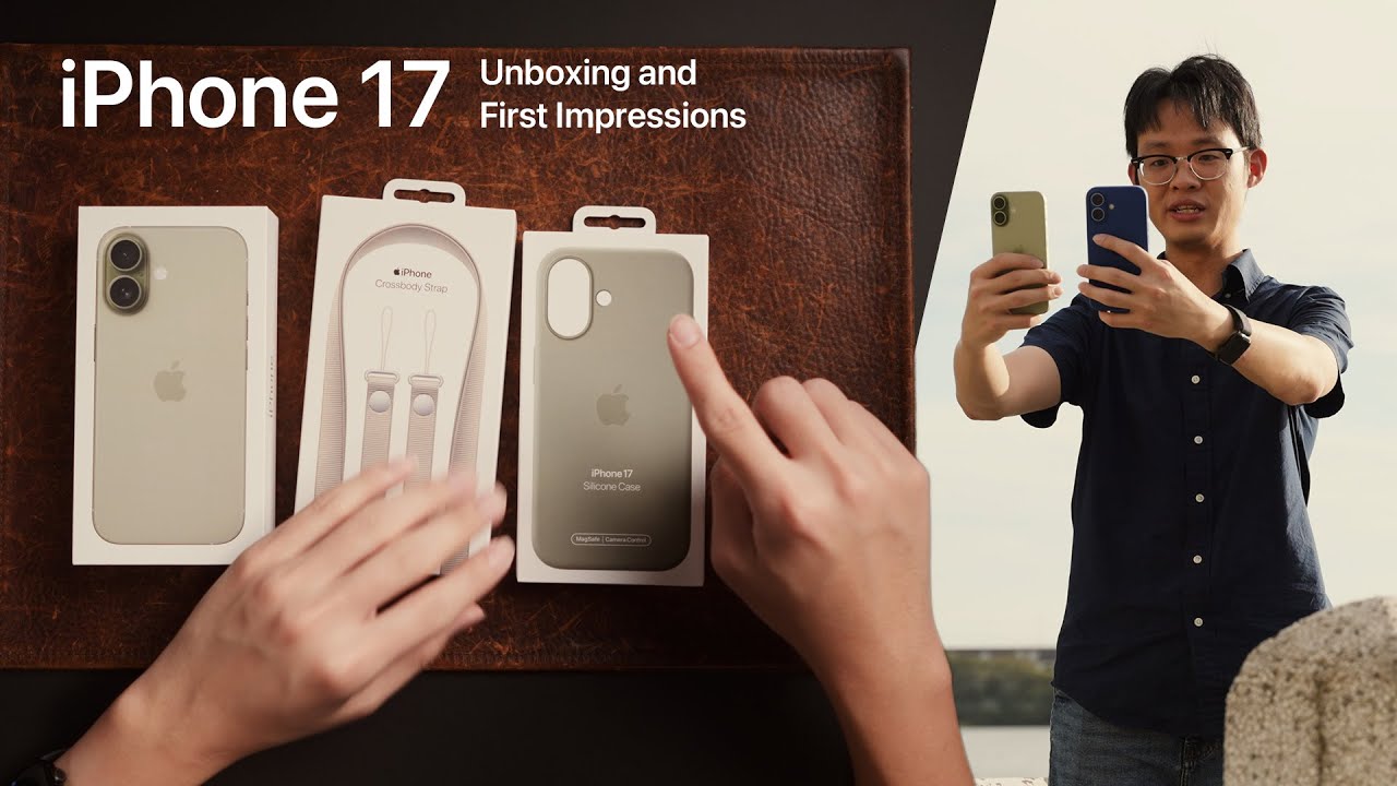 iPhone 17 Unboxing and First Impressions | Crossbody Strap, CentreStage Selfies and More!