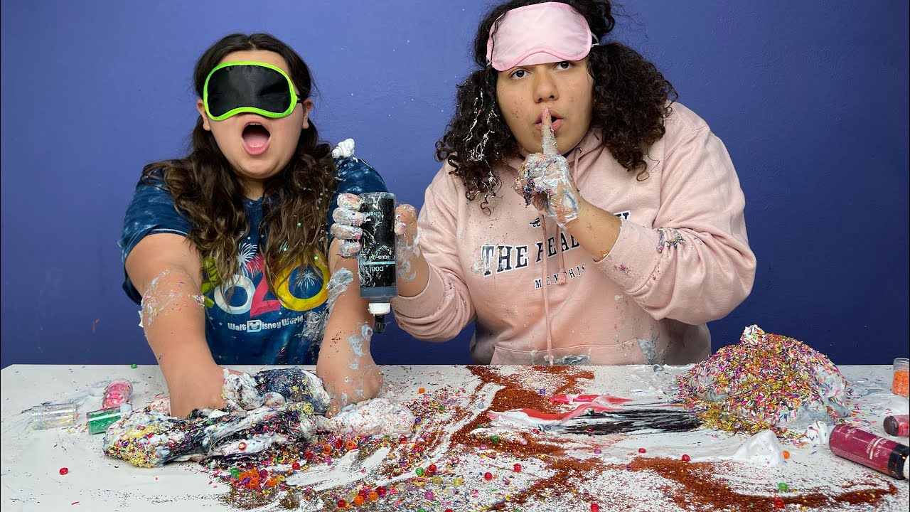 FIX THIS SLIME BLINDFOLDED CHALLENGE! MARY CHEATED!